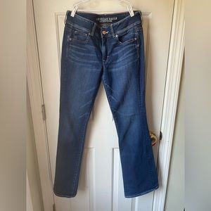 American Eagle size 8 long Kick Boot jeans